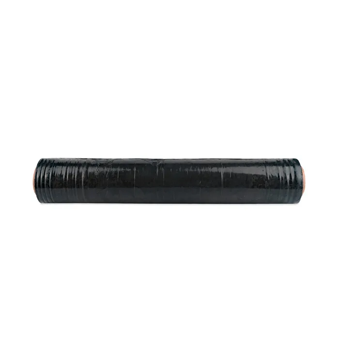 BLACK MACHINE PALLET WRAP 500MM 250 % STRETCH CONTAIN MINIMUM 30% RECYCLE 16KG ROLL, 1.6KG CORE