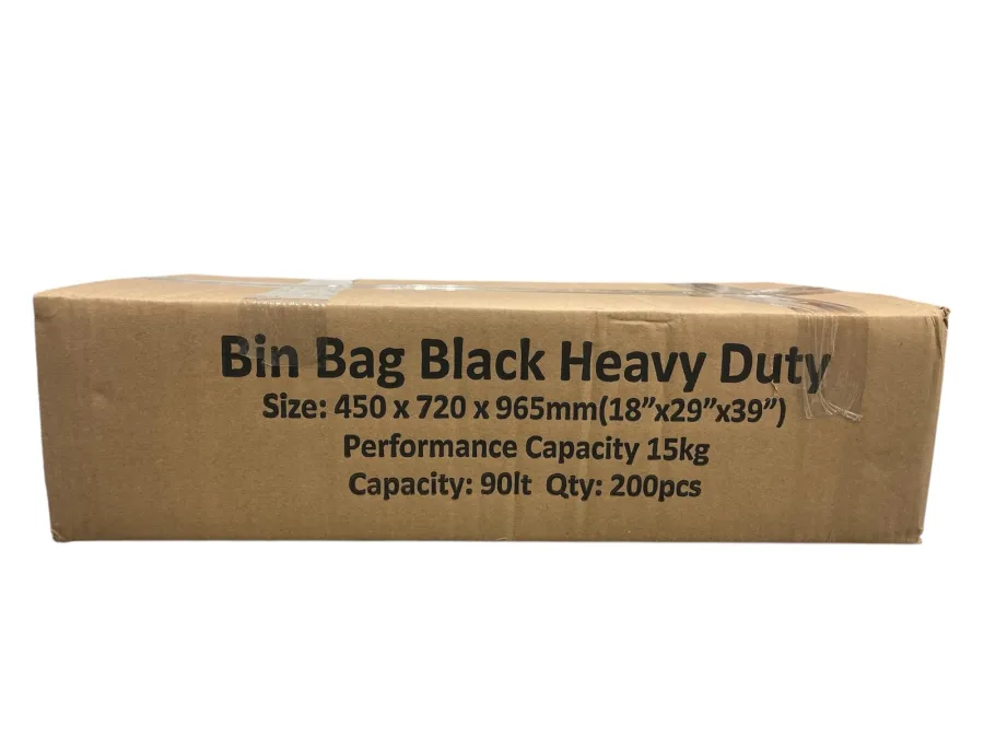 Bin Bag Black Heavy Duty(450x720x96.500mm) (18''x29''x39'')