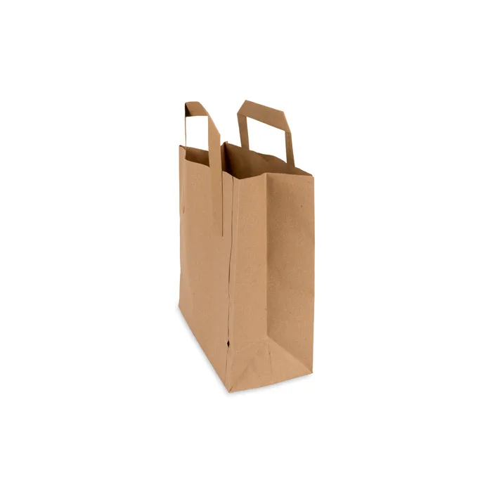 Large Brown Sos Flat Handle Bag Internal 25x14x29cm (225pcs)
