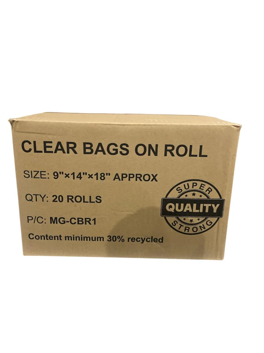 Clear Bags on Roll 9"x14"x18"