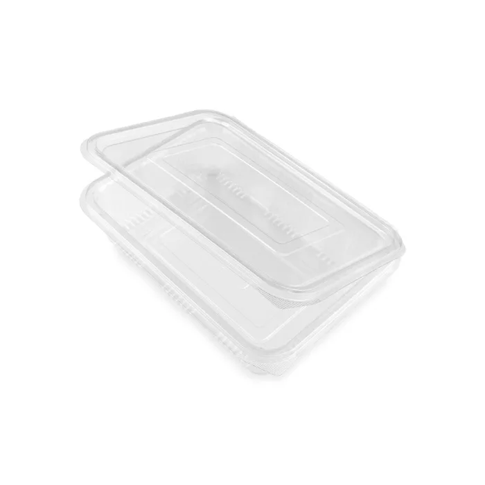 1250CC CLEAR HINGED PLASTIC CONTAINERS HD