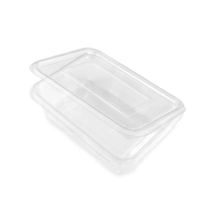 1500CC CLEAR HINGED PLASTIC CONTAINERS HD