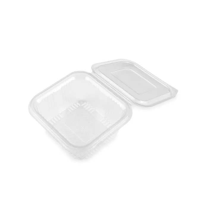 500CC CLEAR HINGED PLASTIC CONTAINERS HD