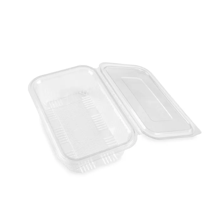 750CC CLEAR HINGED PLASTIC CONTAINERS HD